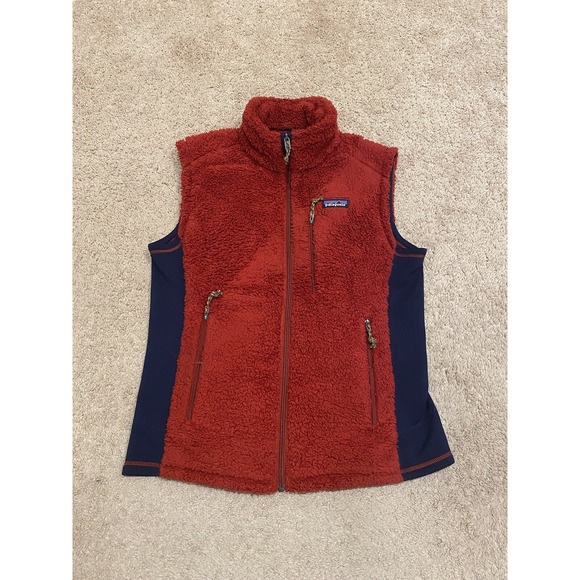 Patagonia Other - Vintage Patagonia Los Gatos Red Fleece Vest Mens Medium Full Zip Pockets Outdoor